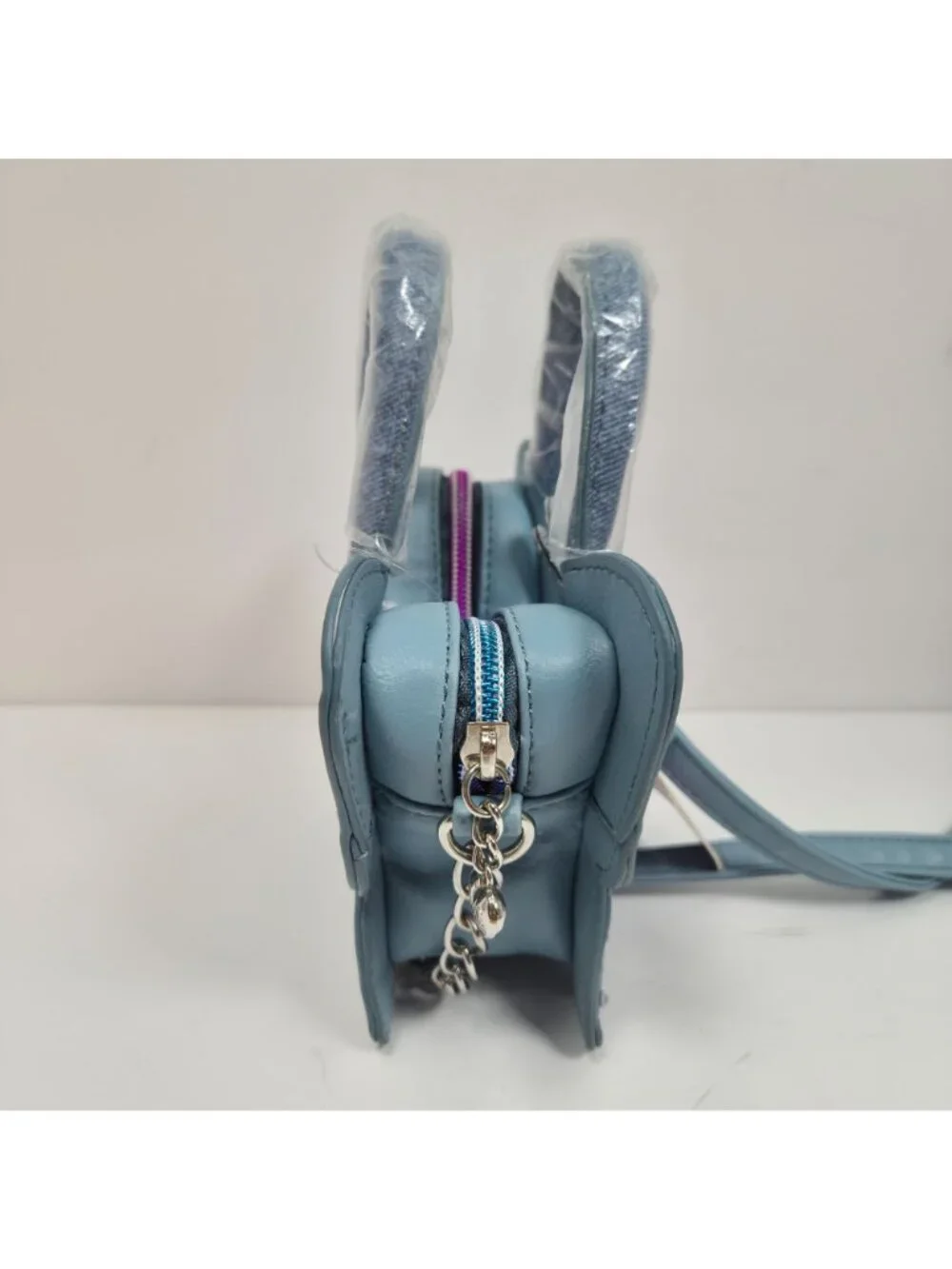 Miss Gwen OMG Accessories Butterfly-Shaped Denim Mini Crossbody Bag NEW